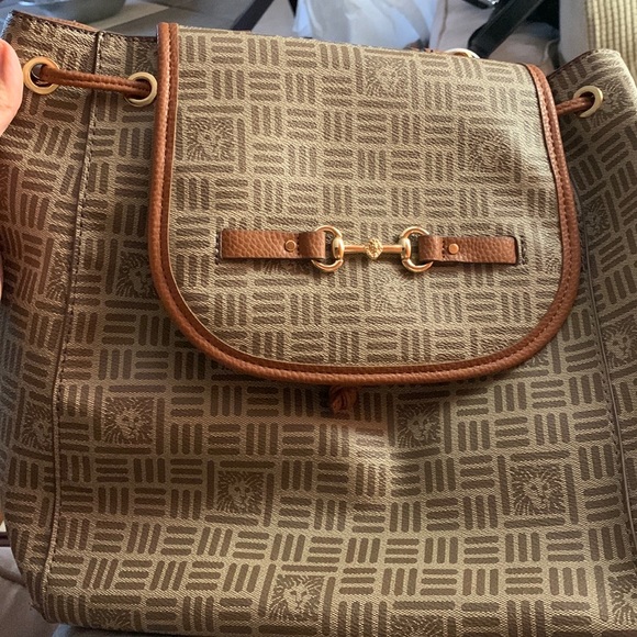 ANNE KLEIN. NWT. Saddle/Brown Colin-L, backpack. Removable/Adjustable st… - Picture 5 of 16